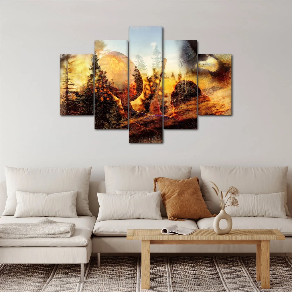 Obraz - Šamanský motív (150x105 cm)