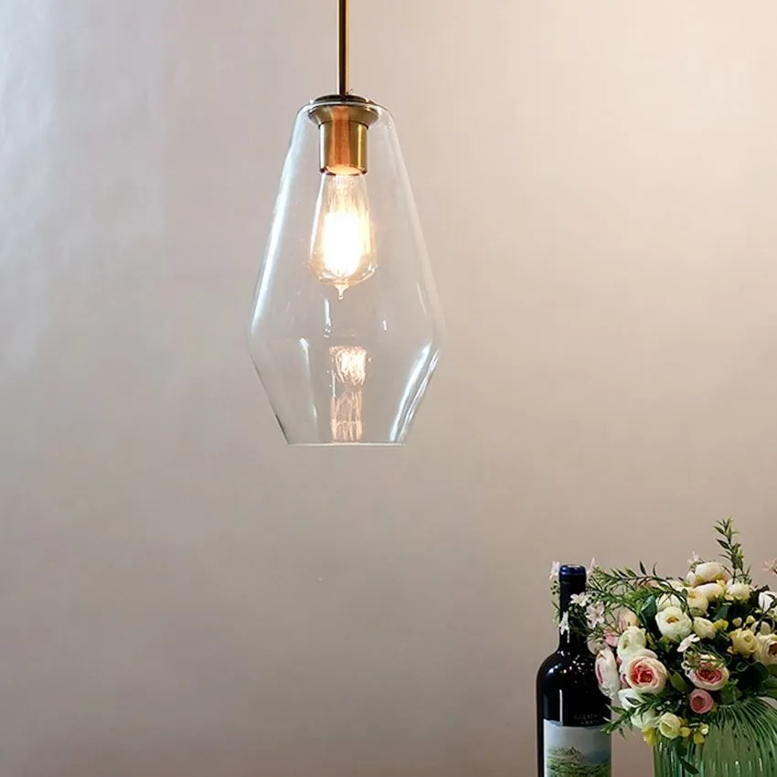 Toolight - sklenené závesné svietidlo E27 60W APP438-1CP, OSW-00568
