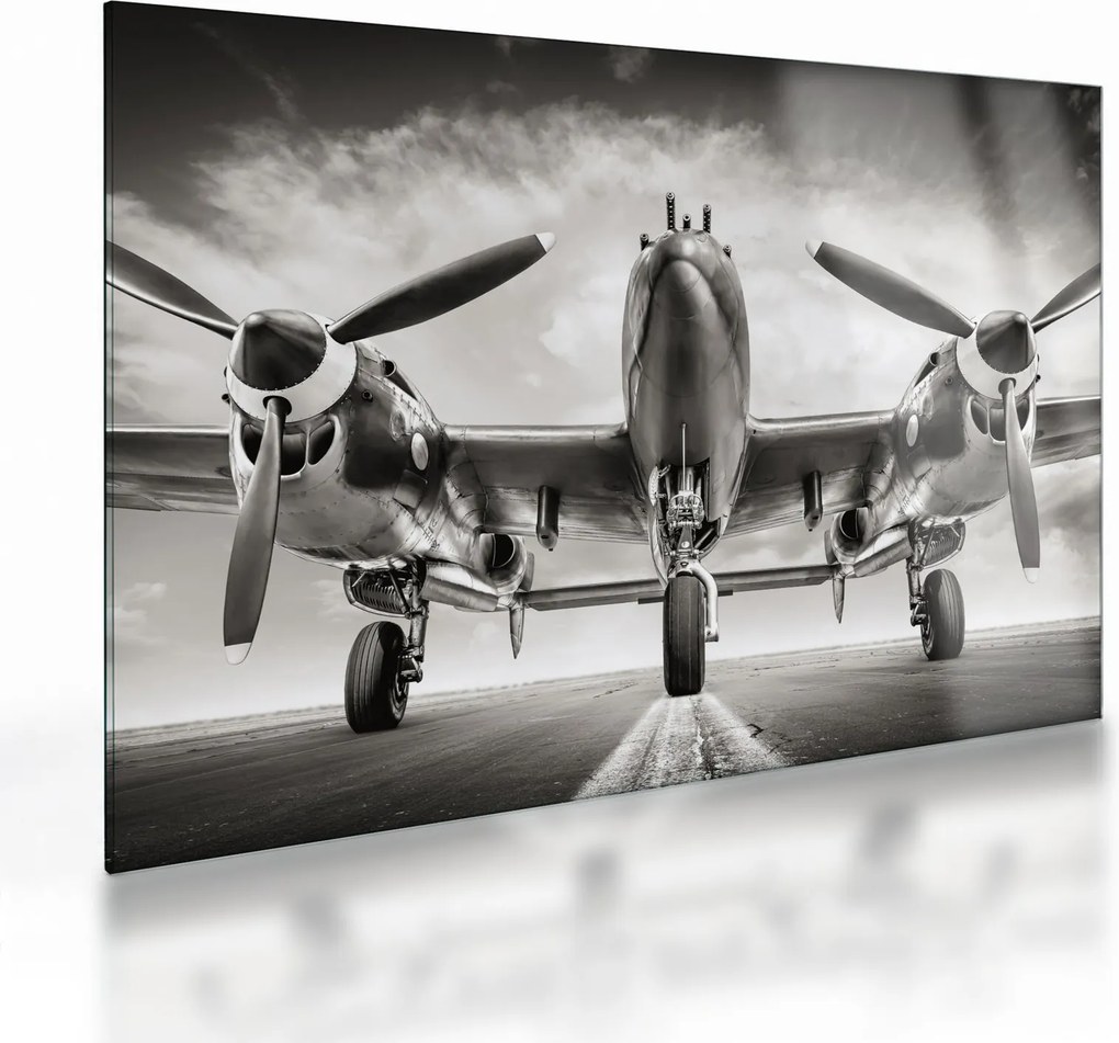 Sklenený obraz - Warbird (70x50 cm)