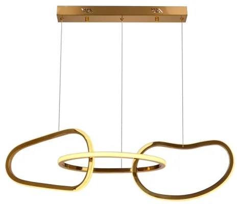 LED luster na lanku ANNELI LED/30W/230V 80 cm zlatý