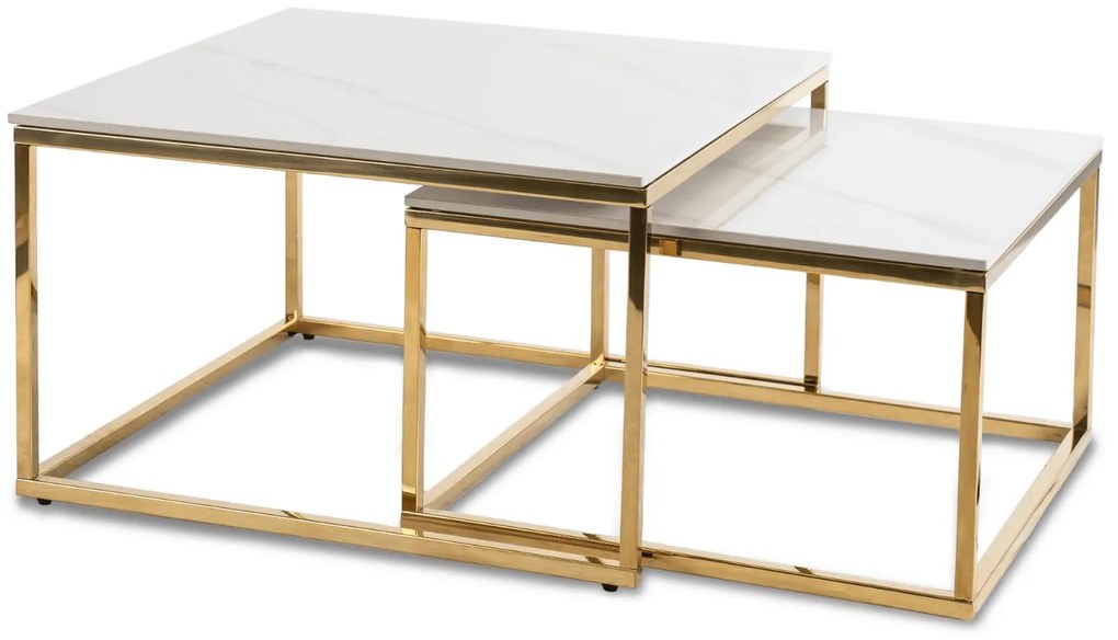 PROXIMA.store - Set konferenčných stolíkov TENOR FARBA: biela