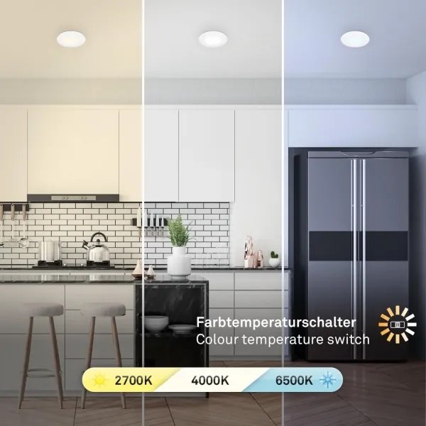 Briloner 7598036 -SADA 3x LED Koupelnové podh. svítidlo LED/4,9W/230V IP44 biela