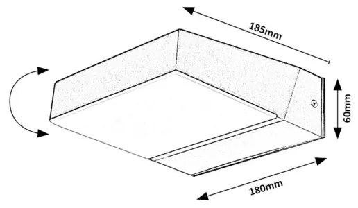 Rabalux 77121 - LED Vonkajšie nástenné svietidlo LAXA LED/14W/230V IP54