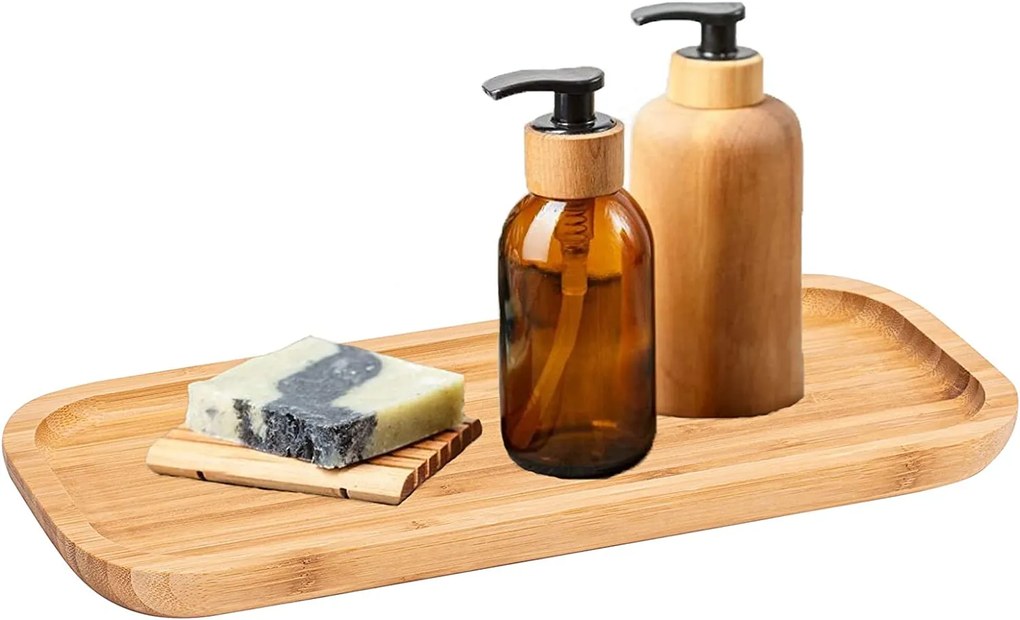 Orion Drevený servírovací podnos - bambusová tácka, 25 x 13 x 1 cm