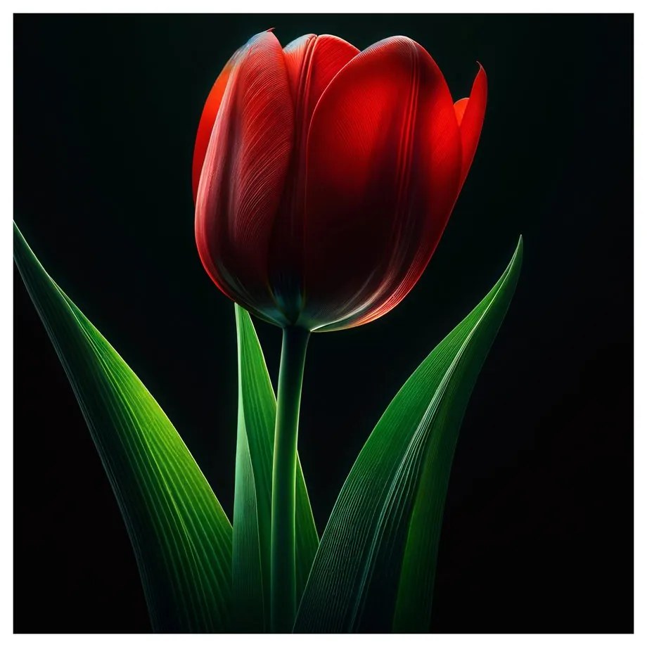 Obraz kvet tulipánu v noci