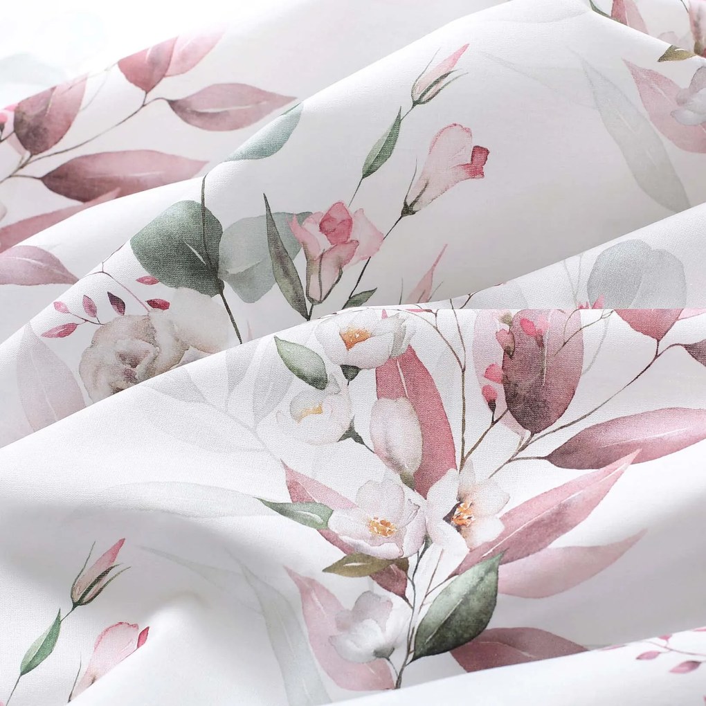 Goldea bavlnené posteľné obliečky deluxe - nežné ruže 140 x 220 a 70 x 90 cm