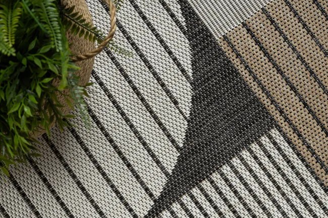 Koberec ORGANIC 2769 krémový / čierny / naturálny