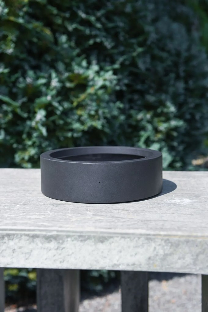 Miska na dekorácie CIRCULO, sklolaminát, Ø 30 cm, antracit