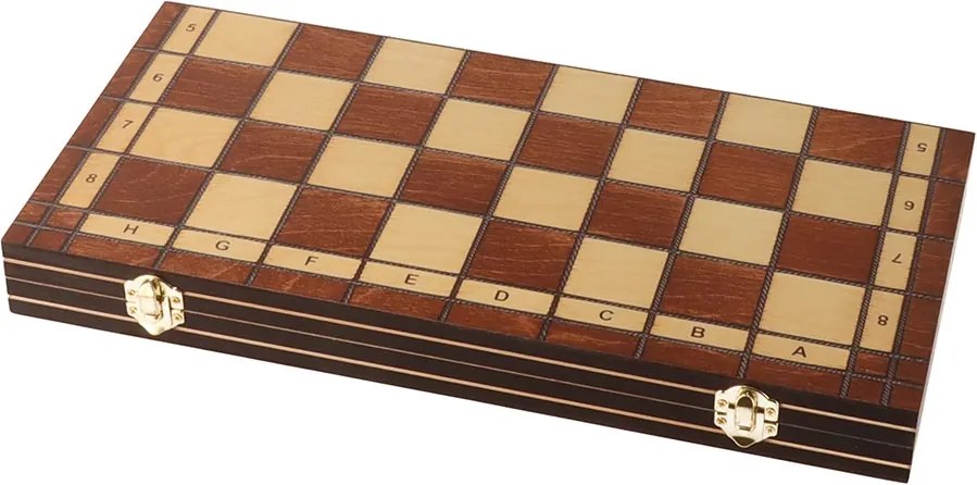 ČistéDrevo Drevené šachy 3 v 1 - 39 x 39 cm