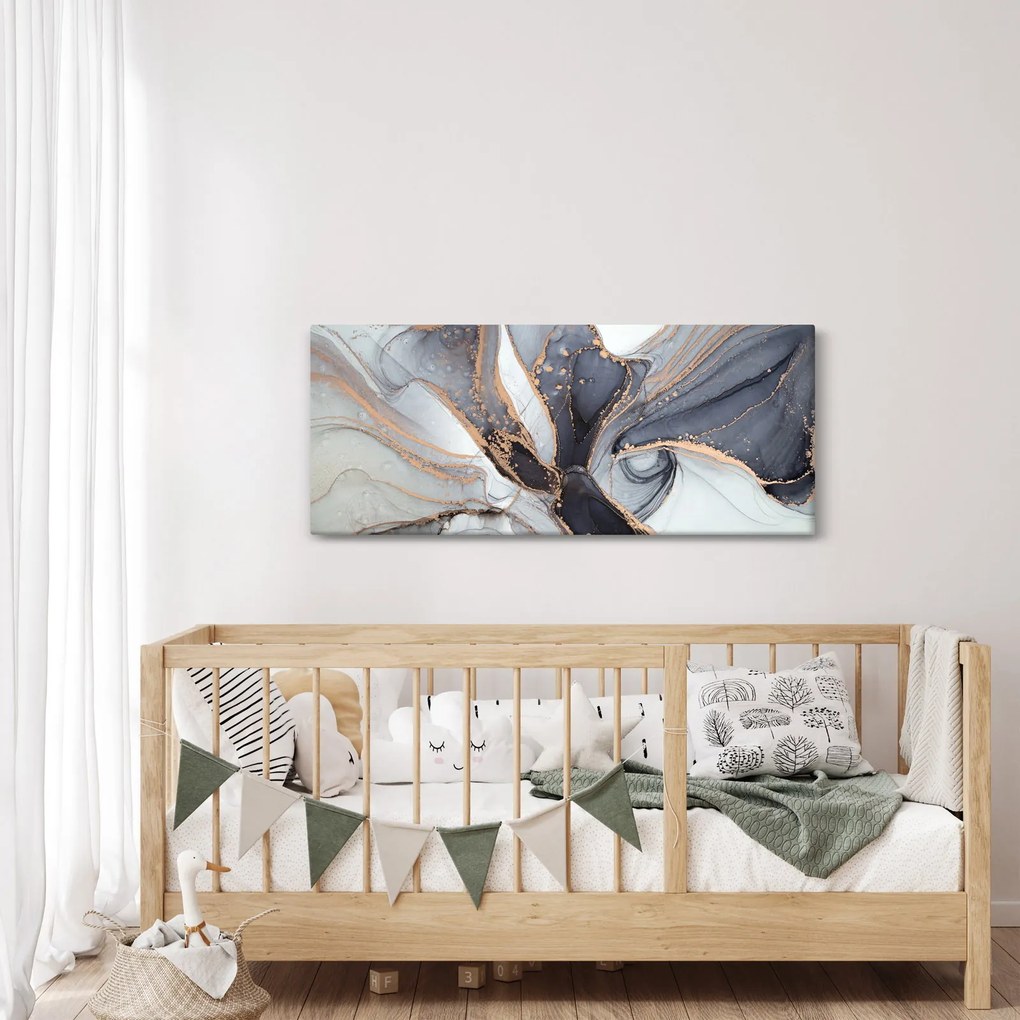 Obraz - Šedý mramor (120x50 cm)