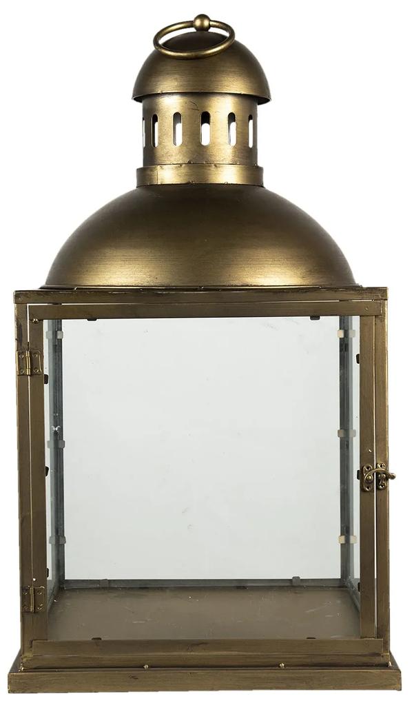 Mosadzná antik veľká lampáš Ption - 40*40*80 cm