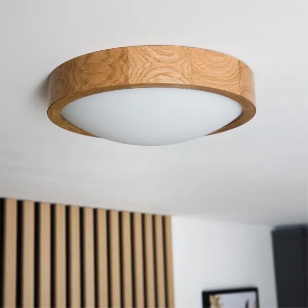 Brilagi-LED RGBW stmievateľné stropné svietidlo CARVALHO SLIM 1xE27/15W/230V Wi-Fi dub pr. 27
