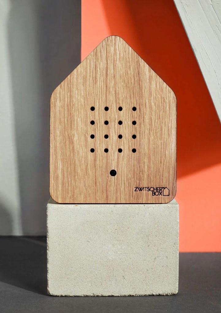 RELAXOUND Relaxačná zvuková dekorácia Zwitscherbox Oak Wood