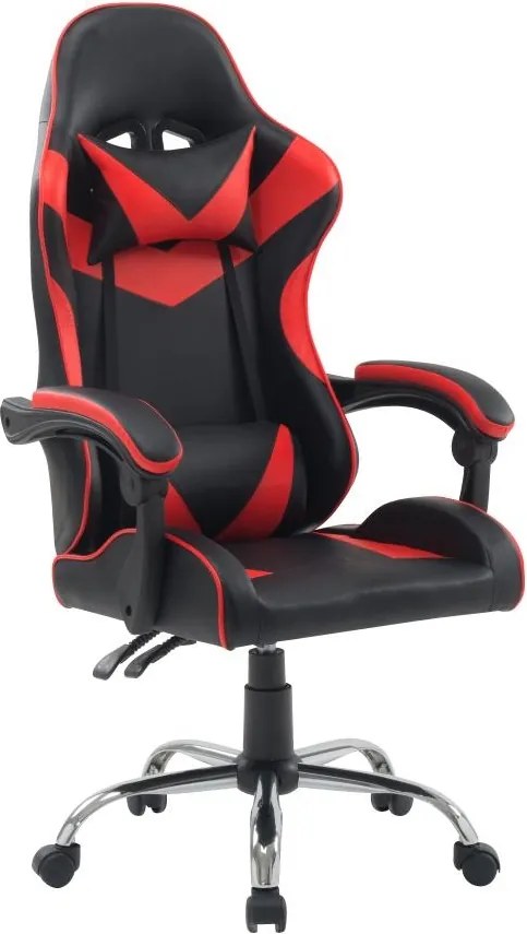 Kancelárska stolička RACING Červeno-čierna