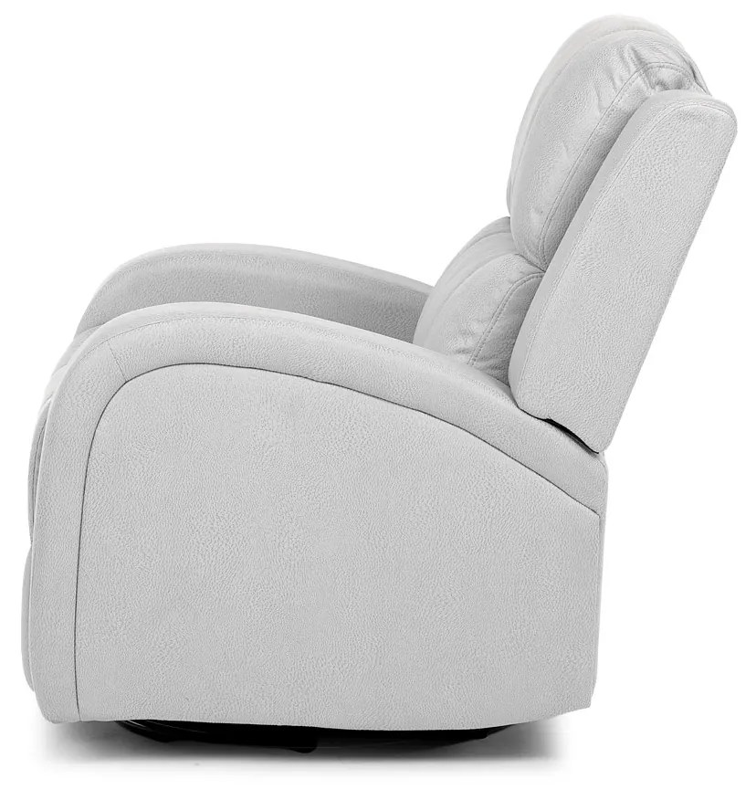 Autronic - TV a relaxační křeslo, manuální polohování, potah stříbrná látka v dekoru kůže - TV-4089 SIL