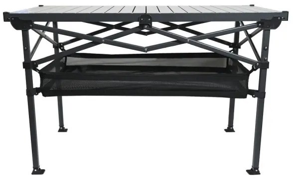 Skladací kempingový stôl 118x70 cm antracit