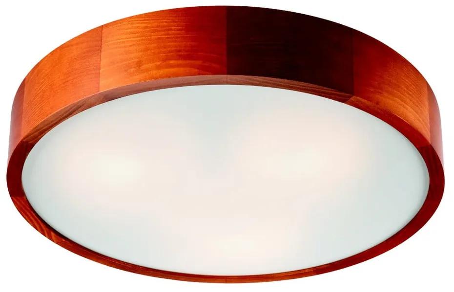 Hnedé kruhové stropné svietidlo Lamkur Plafond, ø 47 cm