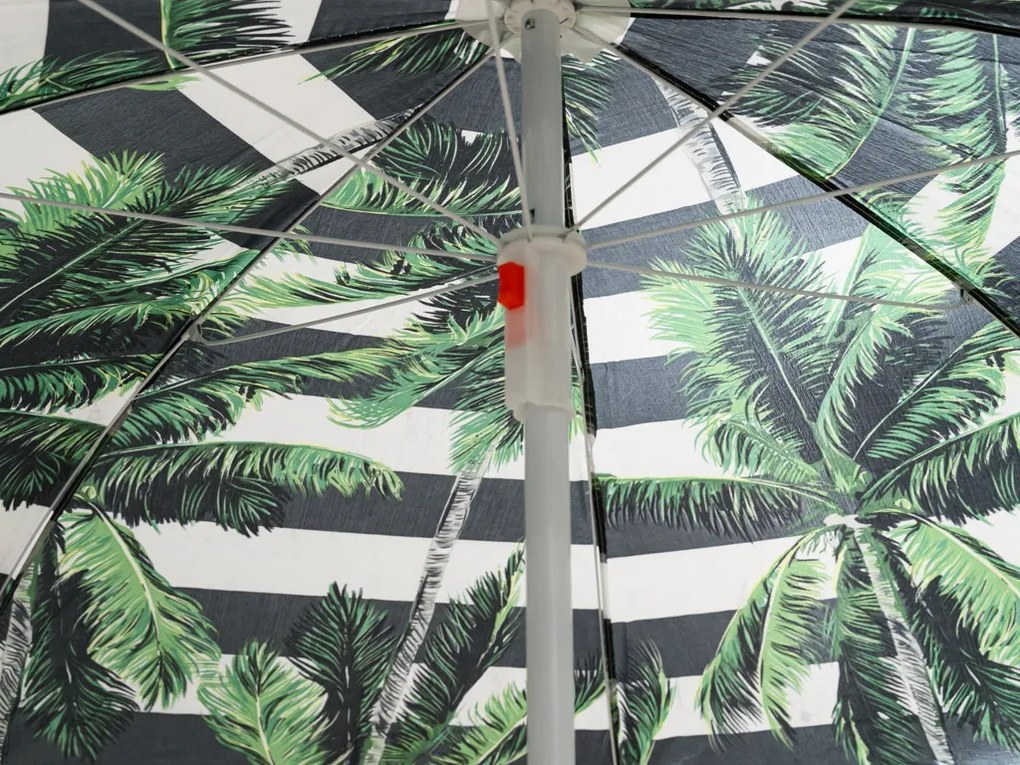 Slnečník PALMA 180 cm, čierno-biely