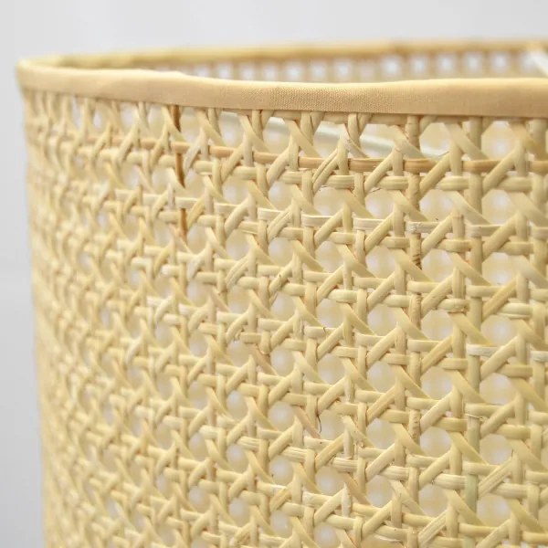 Luster na lanku ALBA 1xE27/15W/230V pr. 40 cm ratan/čierna