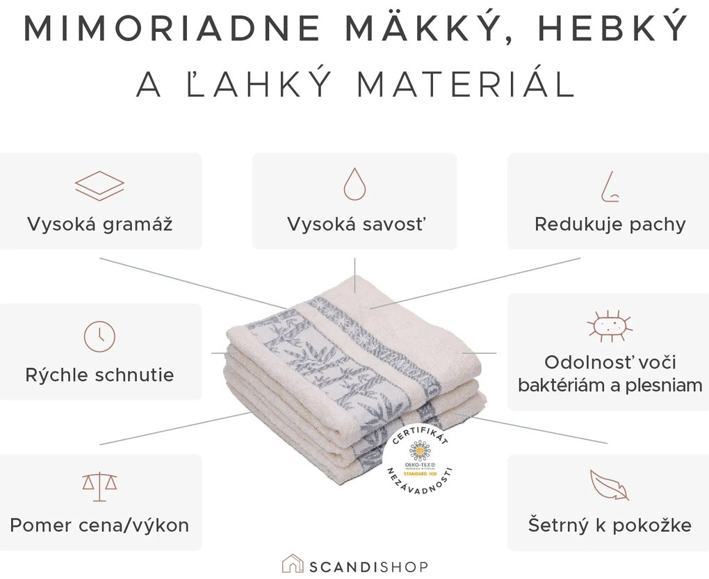 Bambusový uterák BAMBOO 50 x 90 cm vínový, 70% bambusové vlákno | 30% bavlna
