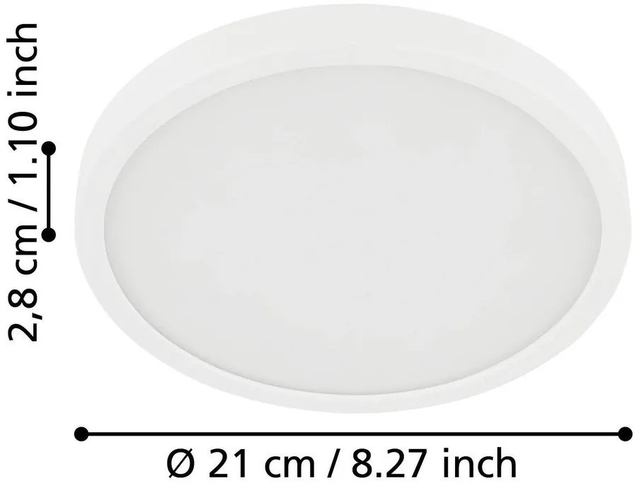 Biele LED stropné svietidlo FUEVA 5 – EGLO