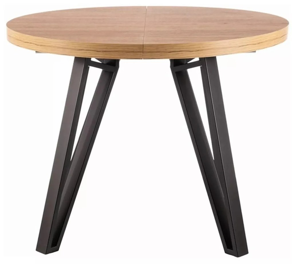 Rozkládací jídelní stůl Galaxy 100/168 cm dub artisan/černý