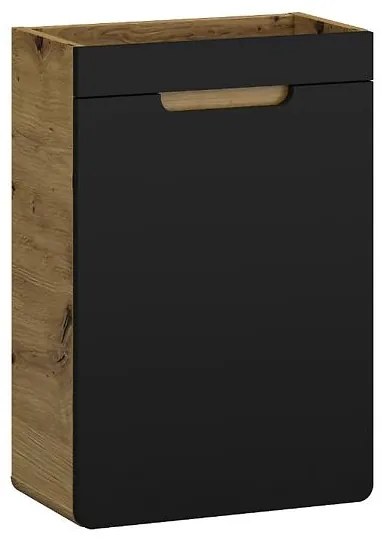 Skrinka Bronx 40 dub artisan-čierna matná