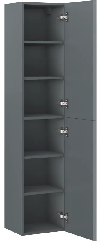 Mexen Orio, kúpeľňový podstavec 35 cm, 2 dvierka, matný grafit - 91A11-03016-2-BF66