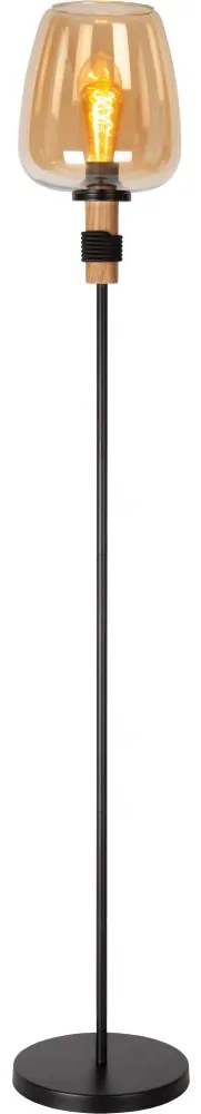 Lucide 45708/01/62 - Stojacia lampa ILONA 1xE27/40W/230V čierna/béžová