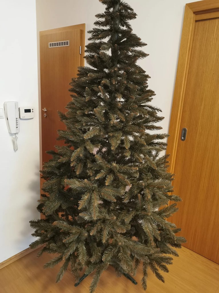 LEAN TOYS Vianočný stromček Smrek diamantový - prírodný, 220 cm
