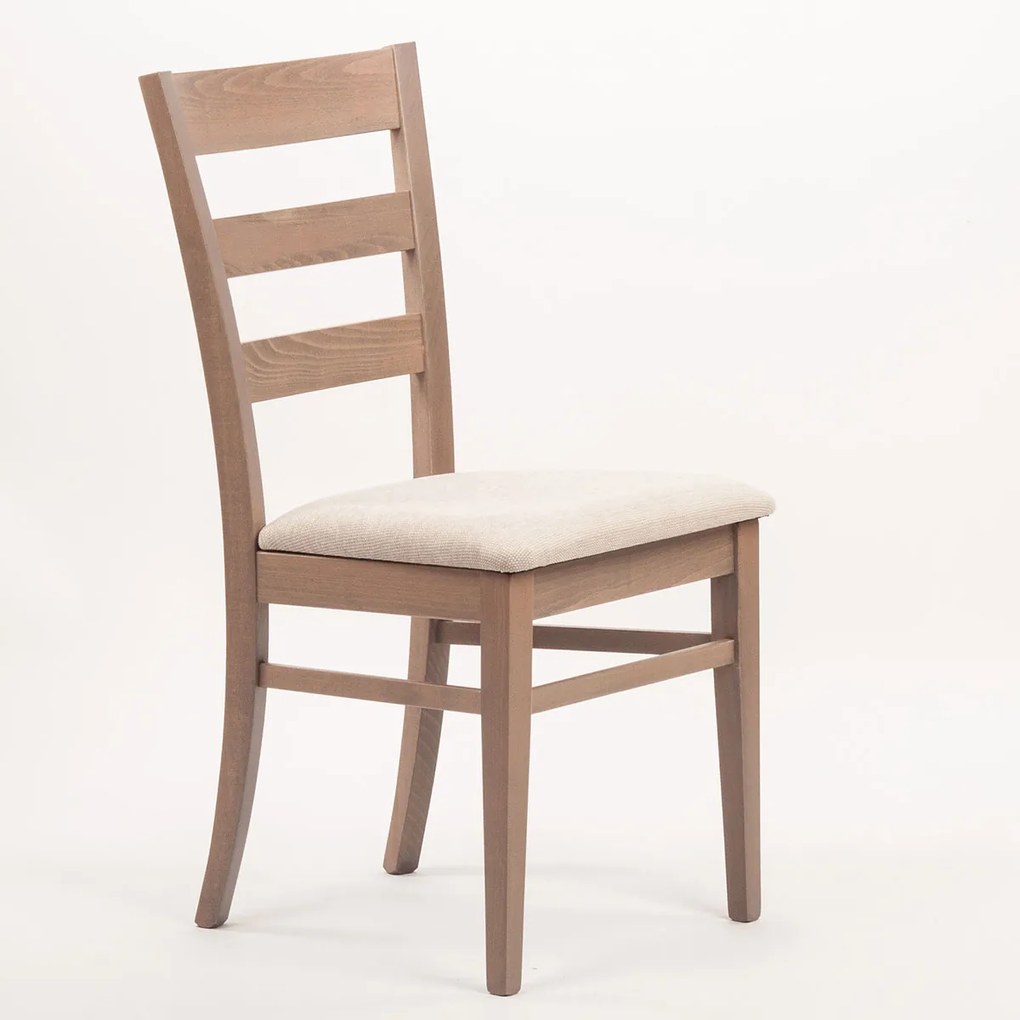 Stima Stolička VIOLA s čalúneným sedákom Vyberte odtieň ->: Tmavo hnedá, Vyberte látku ->: GENEZA soft 60