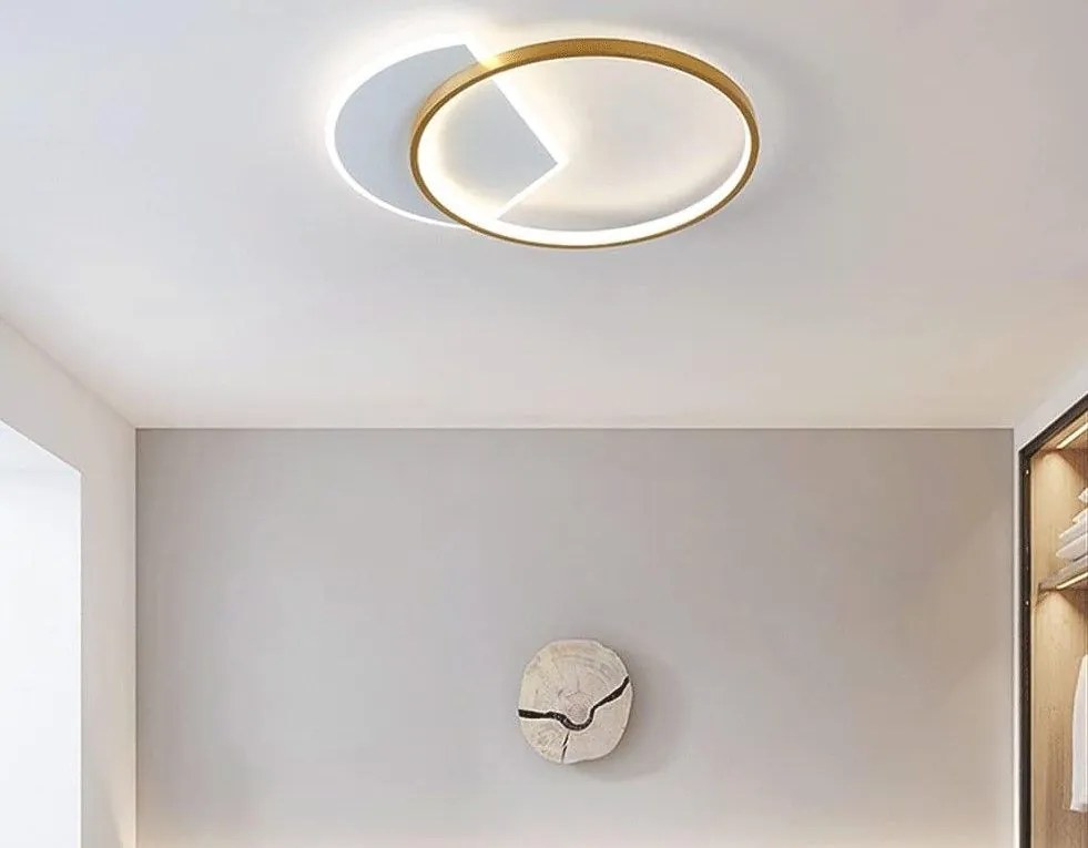 Toolight Toolight, LED stropné svietidlo 40cm, 30W, 3000K LHJ078-C, zlatá, OSW-50038