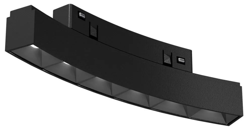 LED Svietidlo do lištového systému MAGNETIC TRACK LED/6W/48V 4000K čierna