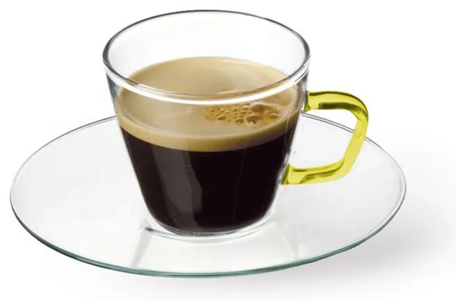 SIMAX PRESSO COLOUR POHÁR S PODŠÁLKOU 80ML SADA 4KS