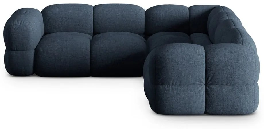 Tmavomodrá rohová pohovka Loretto – Cosmopolitan Design