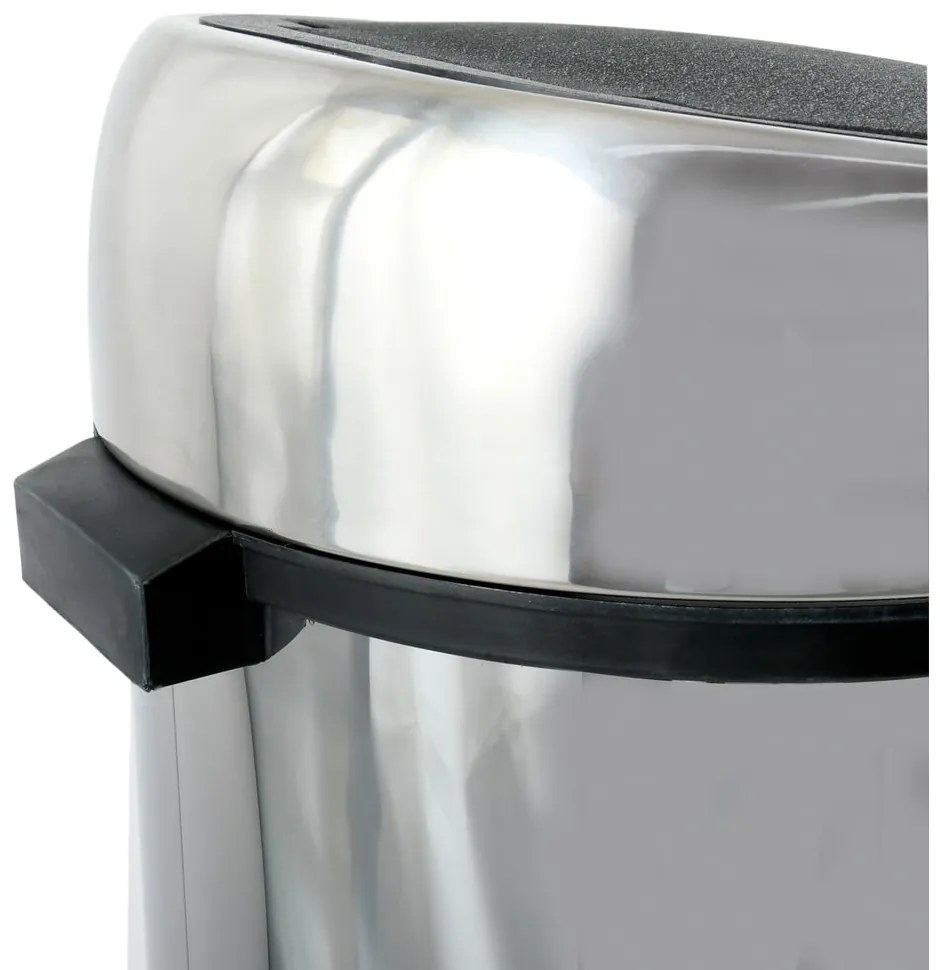 Dotykový oceľový odpadkový kôš v lesklo striebornej farbe 30 l – MSV