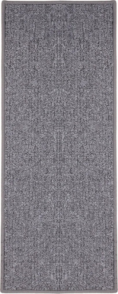 AKCIA: 👣🛡️260x60 cm Behúň na mieru Neapol 4726 - obšitý zo všetkých strán + protišmyková úprava, šedá, chodba / predsieň