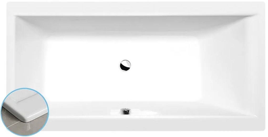 Polysan Polysan, CLEO SLIM obdĺžniková vaňa 150x75x48cm, biela, 27611S