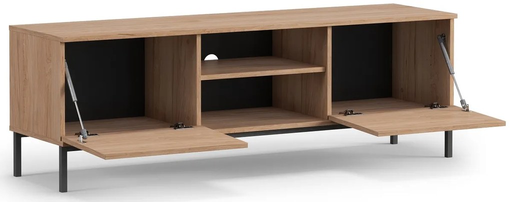 Priestranný TV stolík Querty - rockford hickory