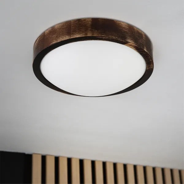 Brilagi - LED stropné svietidlo CARVALHO SLIM SMOKEY LED/20W/230V dub pr. 27,5 cm