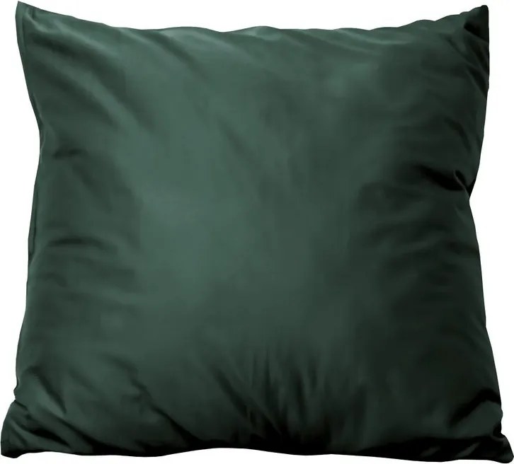 Polášek Povlak na vankúš z bavlneného saténu - Dark green | 40 x 40 cm