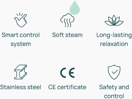 Saunová kamna CORE WALL COMBI 9kW (nutno dokoupit ovládací panel s WIFI) – ČERNÉ