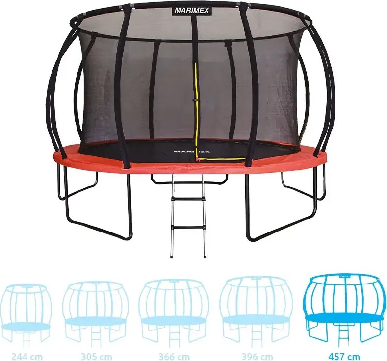 Marimex | Trampolína Marimex Premium 457 cm + vnútorná ochranná sieť + schodíky ZADARMO | 19000114