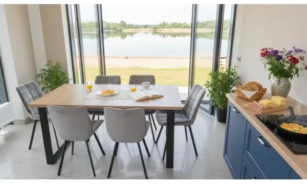 Rozkladací jedálenský stôl COLIN dub