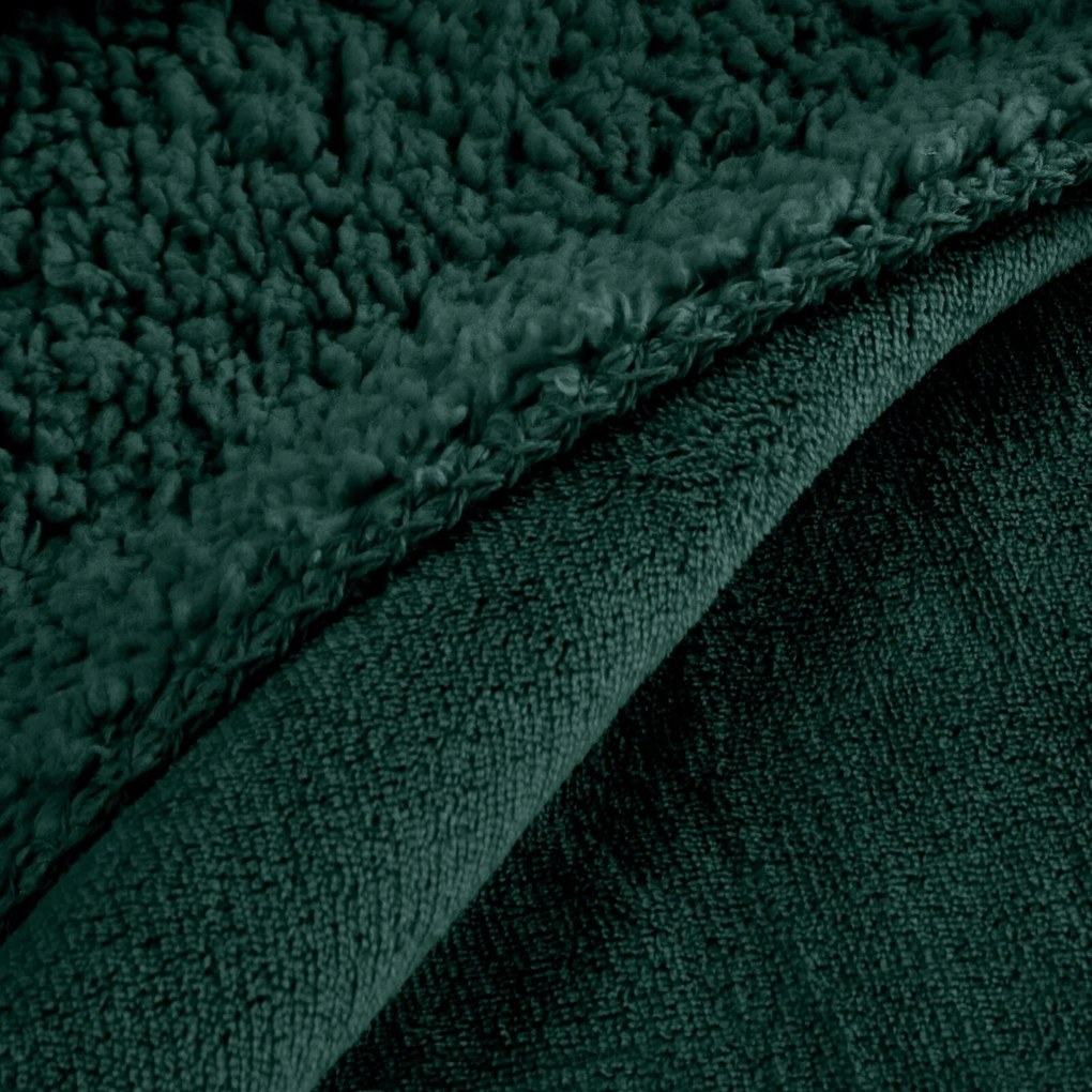 BUKLÉ DEKA TEDY 150X200 CM TMAVOZELENÁ