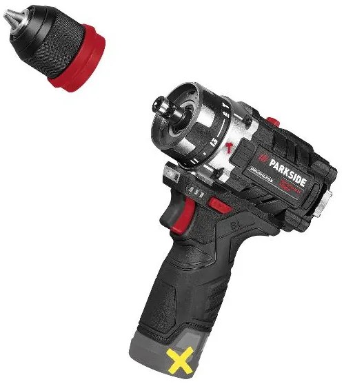 Parkside Performance® Aku príklepová vŕtačka 12 V Psbsap 12 A1 – bez akumulátora (100393618)