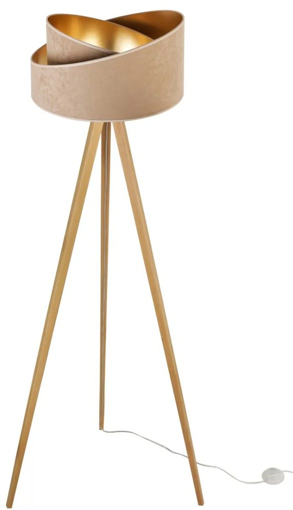 Stojacia lampa Mediolan, 1x textilné tienidlo (výber z 9 farieb), (výber zo 6 farieb konštrukcie)