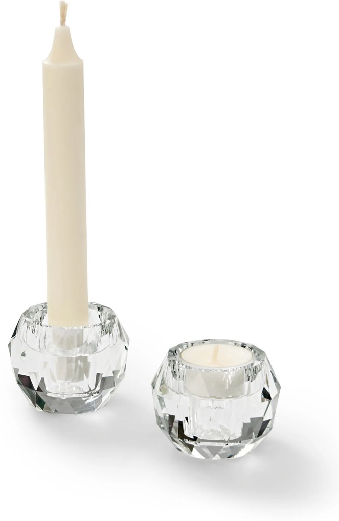 Sklenené svietniky, 2 ks