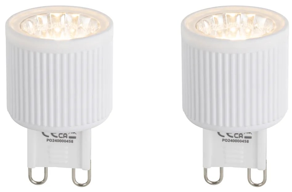 Sada 2 stmievateľných LED žiaroviek G9 24mm 3W 300 lm 2700K