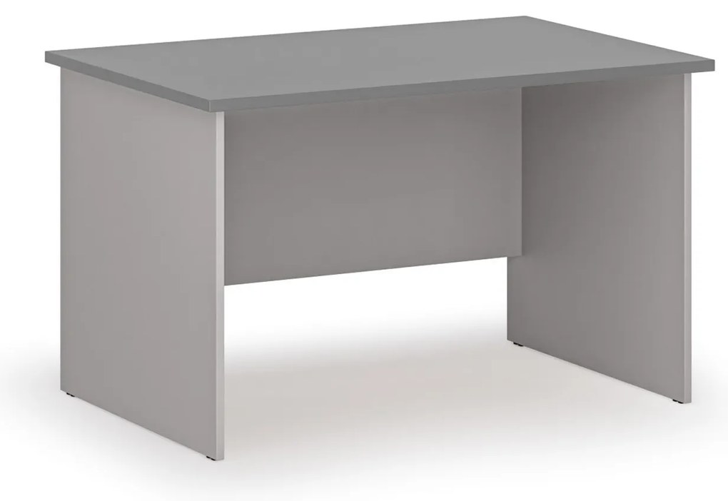 Kancelársky písací stôl PRIMO GRAY, 120x80 cm, sivá/grafit